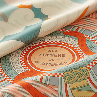 HERMES Le Flambeau Sacré スカーフ Hermes Scarf 